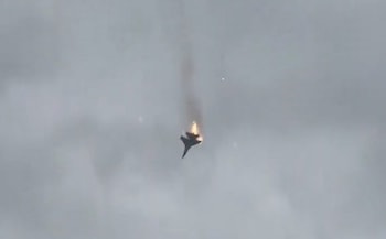 Watch: Russian jet explodes in fireball as it plunges into sea in Crimea