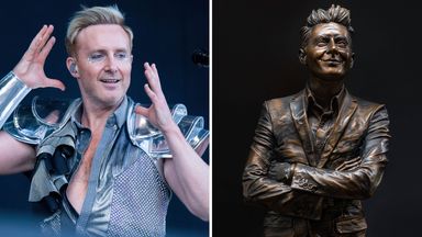 Ian 'H' Watkins from Steps 'fell off his chair' after discovering he was being honoured with 8ft statue in Cowbridge