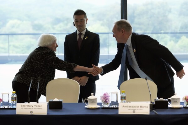 US Treasury Secretary Yellen meets foreign business leaders in China ahead of trade talks