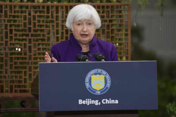 US will push China to change policy that threatens American jobs, Treasury Secretary Yellen says