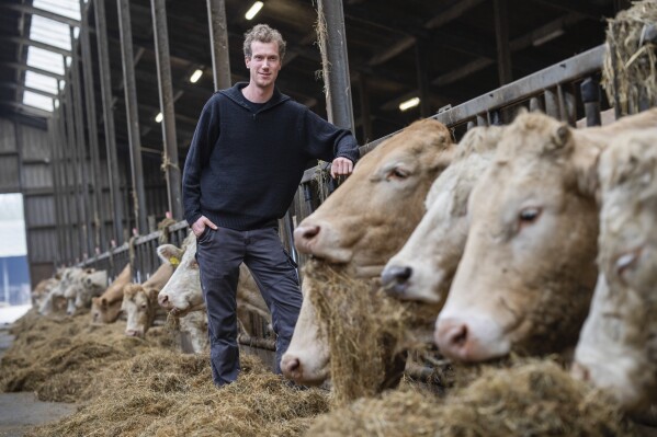 Hard right makes hay with European farmers’ anger ahead of June elections