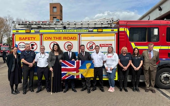 Largest convoy of fire and rescue vehicles leaves UK for Ukraine