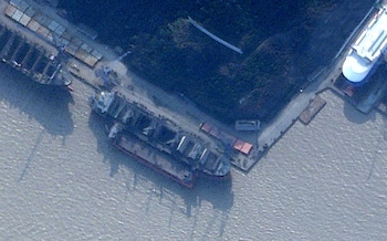 China harbours ship transporting North Korean munitions to Russia, satellite images show