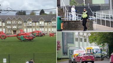 Teacher who restrained Wales school stabbing suspect 'does not think of himself as a hero'