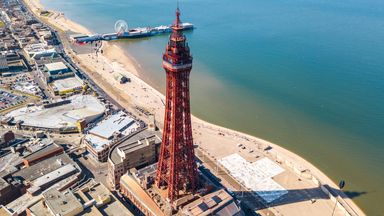 Circus performer injured after falling from 'wheel of faith' at Blackpool Tower