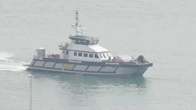 Migrants spotted in the Channel and rescued by coastguard