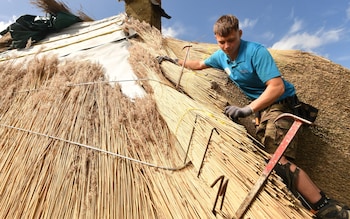 ‘I’ve wanted to be a roof thatcher since I was a teenager – and will be until I retire’