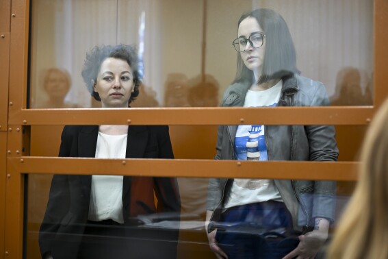 Russian theater director and playwright go on trial over a play authorities say justifies terrorism