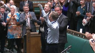 Craig Mackinlay: Standing ovation for MP who had hands and feet amputated as he returns to parliament