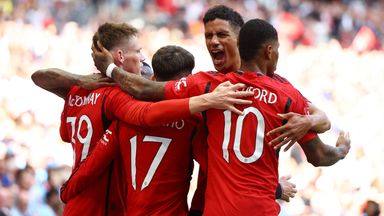 Manchester United win FA Cup after beating rivals Manchester City 2-1 in Wembley final