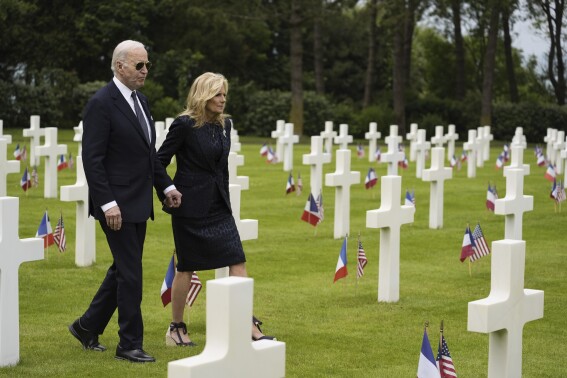 Cemetery visit will close out Biden trip to France that has served as a rebuke to Trump