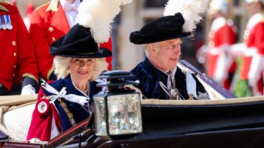 King and Queen play key role at Order of Garter celebration - but Kate absent despite attending Trooping the Colour