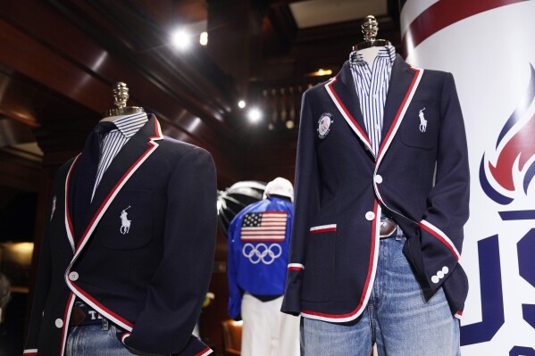 Ralph Lauren goes with basic blue jeans for Team USA’s opening Olympic ceremony uniforms