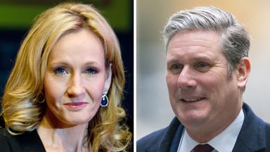 Starmer defends record after JK Rowling says Labour 'abandoned women'