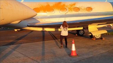 Just Stop Oil protest: Two women charged after private jets sprayed with paint at Stansted Airport