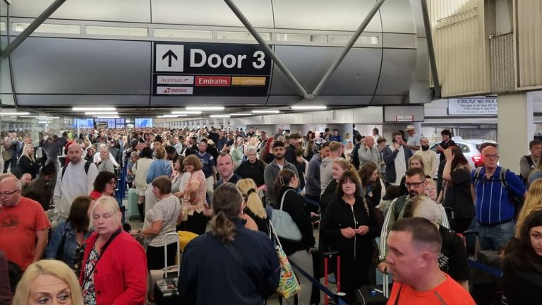 All flights from Manchester Airport facing cancellations and severe delays after power cut