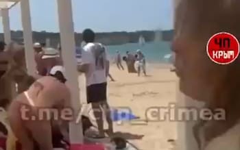 Ukrainian Atacms blows up over Crimean beach forcing sunbathers to flee as Russia claims five killed