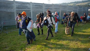 Glastonbury: Gates open to festival - but rain could be on the way