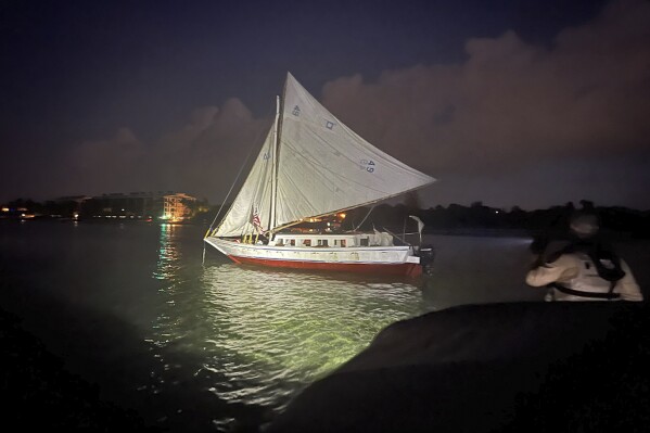 More than a hundred Haitian migrants arrived in a sailboat off the Florida Keys