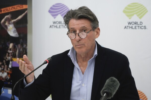 World Athletics leader Sebastian Coe visits Ukraine and invites Zelenskyy to Olympic track meet