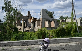 Ukrainians return to shattered villages, to eke out lives in the shells of their homes