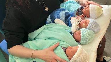 West Lothian couple celebrate rare birth of quadruplets