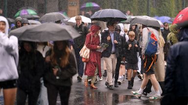 UK weather: Grab your umbrellas! Weekend washout puts dampener on sport fans and concertgoers