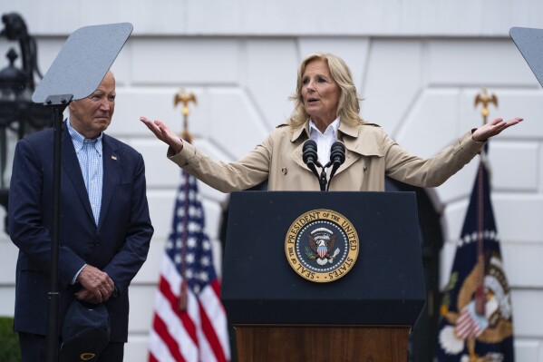 Jill Biden to rally veterans and military families as Biden team seeks to shift focus back to Trump