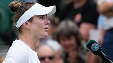 Ukrainian tennis star Elina Svitolina in tears over hospital strike after Wimbledon win