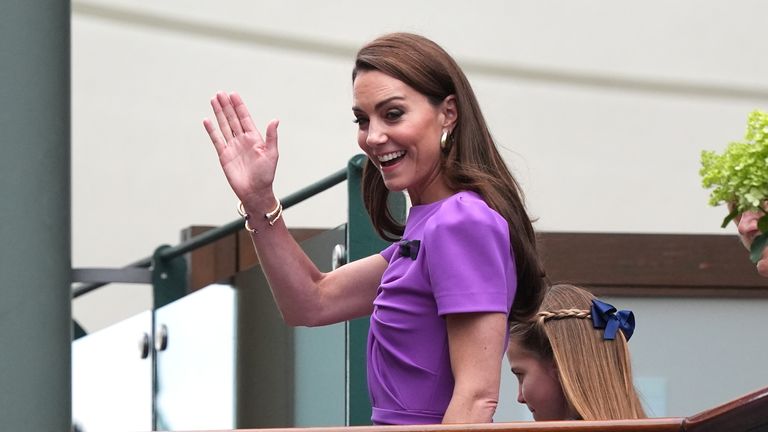 Princess of Wales arrives at Wimbledon for rare public appearance at men's final