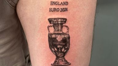 England fan with 'Euro 2024 Winners' tattoo speaks after loss