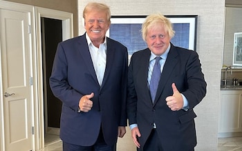 Boris Johnson urges Trump to stand by Ukraine in one-on-one meeting