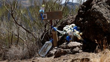 Jay Slater: Flowers and teddy bear left near ravine where body found