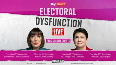 Electoral Dysfunction Live: Sky News podcast announces live UK tour