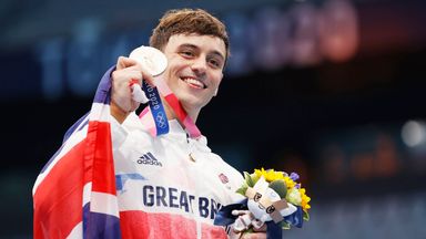 Tom Daley shows off cardboard beds in Paris Olympic village