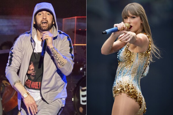 Eminem brings Taylor Swift’s historic reign at No. 1 to an end, Stevie Wonder’s record stays intact