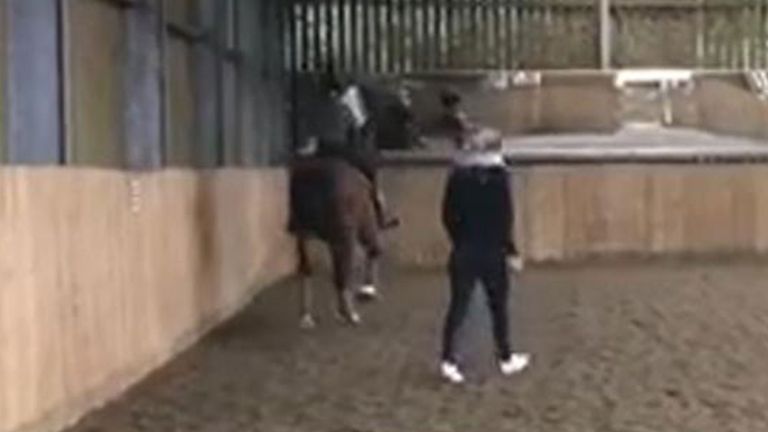 Charlotte Dujardin: Video shows British Olympian whipping horse in training session