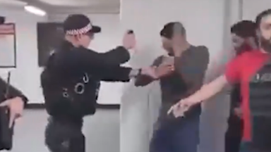 Police officer who kicked and stamped on man at Manchester Airport also filmed pepper spraying different person