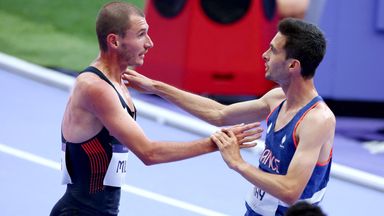 Team GB runner George Mills confronts French athlete at Paris Olympics after pair collide in men's 5000m heat