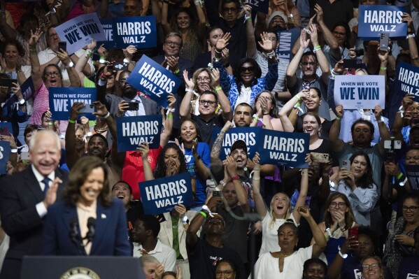 Harris’ pick of Walz amps up excitement in Midwestern states where Democrats look to heal divisions