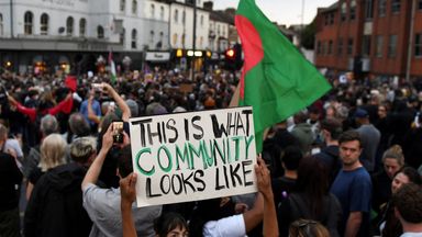 Thousands of counter-protesters take to UK streets as far-right unrest fails to materialise