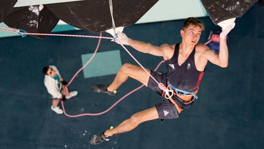 Toby 'The Terminator' Roberts describes Olympic climbing gold medal as 'proudest moment' of his life