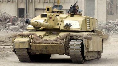 British Challenger 2 tanks thought to have been used inside Russia by Ukrainian troops, Sky News understands