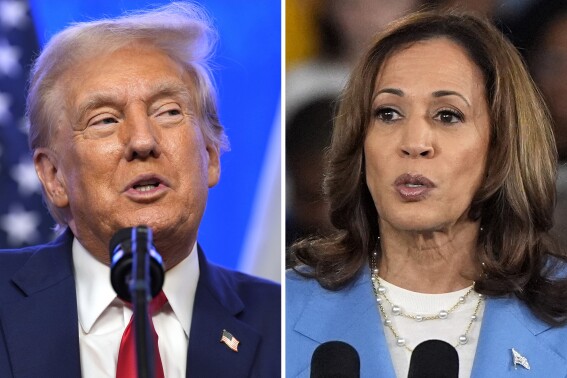 Harris and Trump offer worlds-apart contrasts on top issues in presidential race