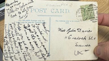 Swansea: Postcard dating back 121 years gets delivered in the mail