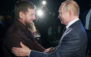 Watch: Putin reunites with warlord Kadyrov on rare trip to Chechnya