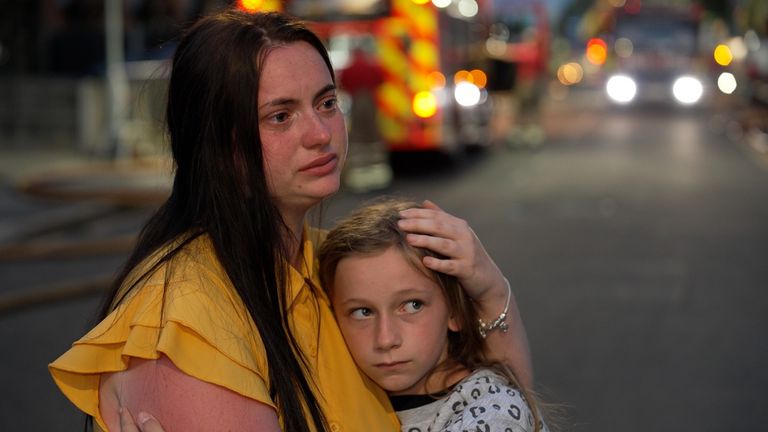 Dagenham fire: Mother who fled tower block blaze says fire gate had been 'padlocked shut'