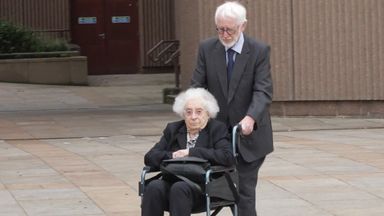 Woman, 96, admits causing death of pedestrian after she 'panicked' and mounted the kerb