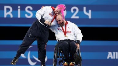 Pregnant archer Jodie Grinham wins gold with Nathan Macqueen at Paralympics