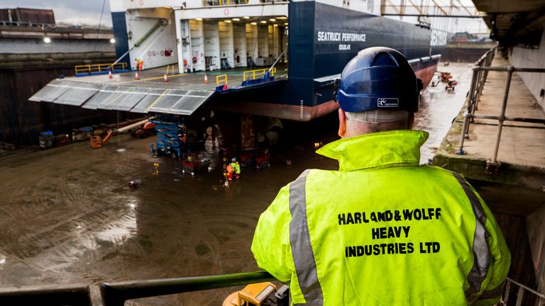 Babcock floats move for Titanic shipyard as owner teeters on brink